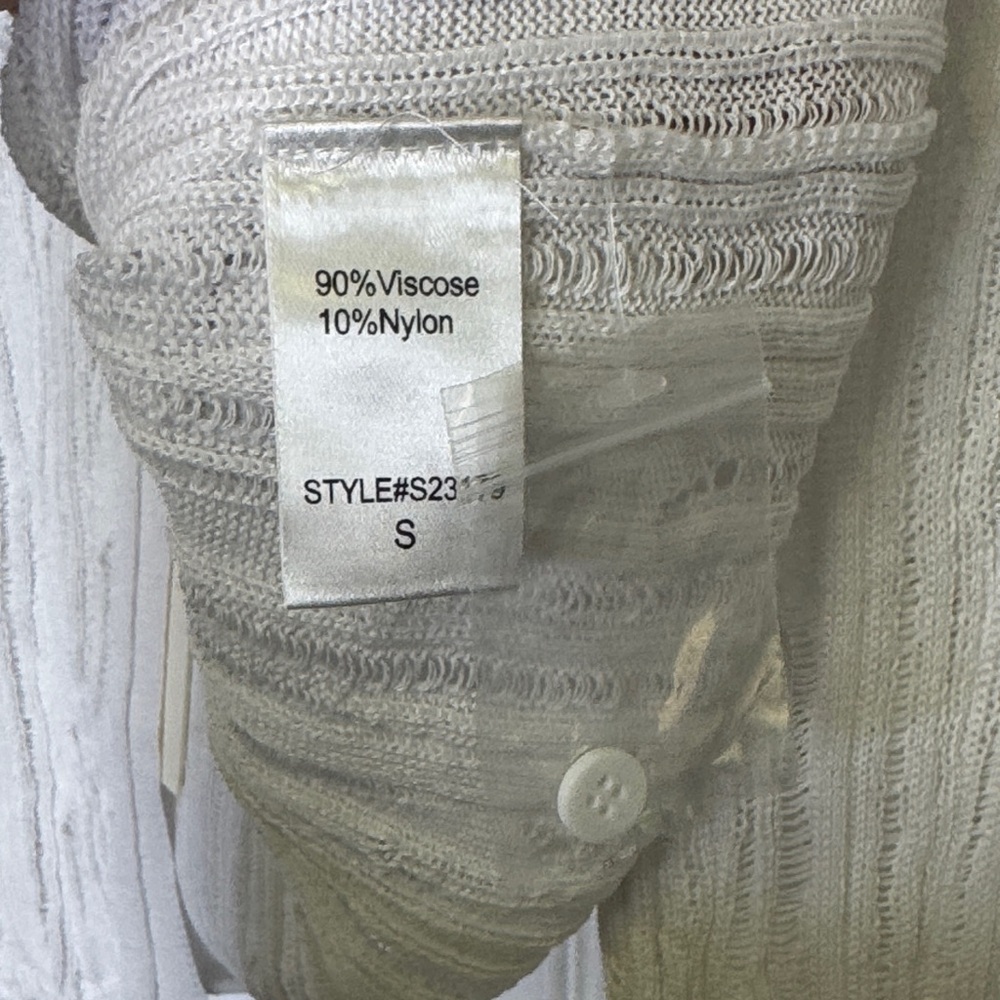 NWT Mustard Seed Open Front Distressed Cardigan – Size Small - Picture 6 of 7